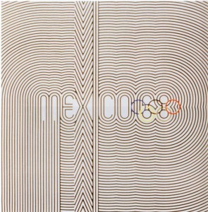 Poster diseñado por Pedro Ramirez Vázquez, Lance Wyman y Eduardo Terrazas 